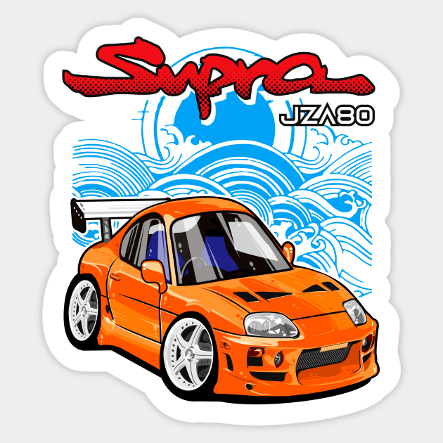 Supra JZA80 2JZ MKIV Sticker by itsTheBugz